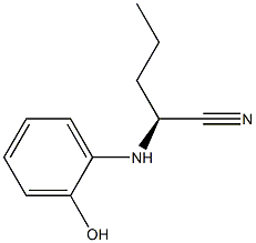 (2S)-2-(2-Hydroxyphenylamino)pentanenitrile,,结构式