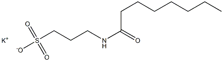 3-Capryloylamino-1-propanesulfonic acid potassium salt Struktur