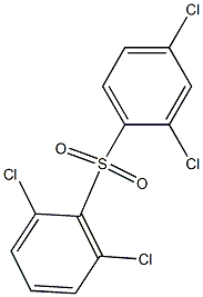 2,4-Dichlorophenyl 2,6-dichlorophenyl sulfone Struktur