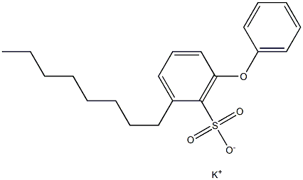 2-Octyl-6-phenoxybenzenesulfonic acid potassium salt Structure