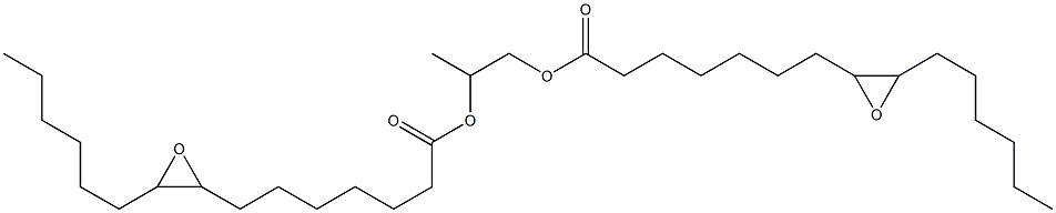 Bis(8,9-epoxypentadecanoic acid)1,2-propanediyl ester Struktur