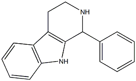 1,2,3,4-テトラヒドロ-1-フェニル-β-カルボリン 化学構造式