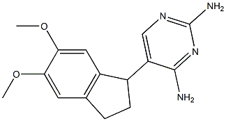 2,4-Diamino-5-[(2,3-dihydro-5,6-dimethoxy-1H-inden)-1-yl]pyrimidine
