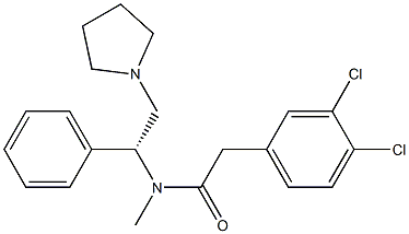 3,4-Dichloro-N-methyl-N-[(R)-1-(phenyl)-2-(1-pyrrolidinyl)ethyl]benzeneacetamide