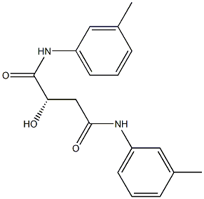[S,(-)]-2-Hydroxy-N,N'-di(m-tolyl)succinamide Struktur