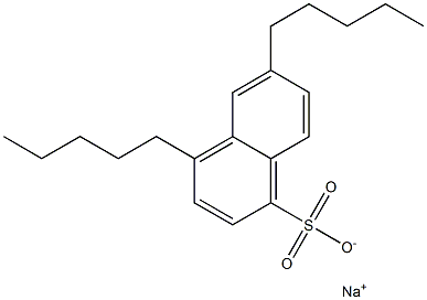 4,6-Dipentyl-1-naphthalenesulfonic acid sodium salt,,结构式