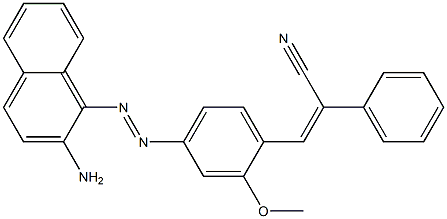 3-[4-(2-Amino-1-naphtylazo)-2-methoxyphenyl]-2-phenylacrylonitrile Structure