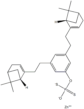 (3,5-Dinonylphenyloxy)dithiophosphonic acid S,S-zinc salt Structure