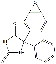 5-(3,4-Epoxy-1,5-cyclohexadienyl)-5-phenyl-2,4-imidazolidinedione Structure