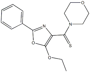 5-Ethoxy-2-phenyl-4-[(morpholino)thiocarbonyl]oxazole,,结构式