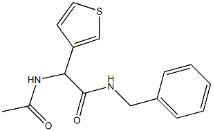 2-Acetylamino-2-(3-thienyl)-N-benzylacetamide 结构式