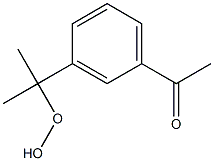 3'-(1-Hydroperoxy-1-methylethyl)acetophenone,,结构式