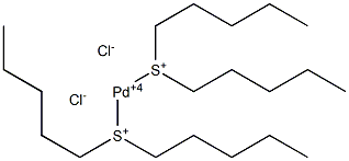 Bis(dipentylsulfonio)palladium(IV) dichloride,,结构式