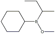 Cyclohexyl sec-butyl(methoxy)borane Struktur