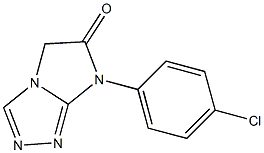 7-(4-クロロフェニル)-7H-イミダゾ[2,1-c]-1,2,4-トリアゾール-6(5H)-オン 化学構造式