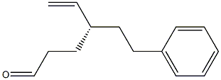 (4R)-4-Ethenyl-6-phenylhexanal Struktur