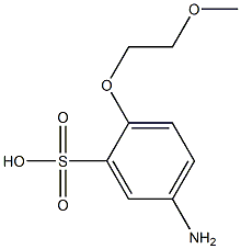 5-Amino-2-(2-methoxyethoxy)benzenesulfonic acid Struktur