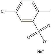 5-Chloro-2-methylbenzenesulfonic acid sodium salt Structure