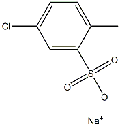 5-クロロ-2-メチルベンゼンスルホン酸ナトリウム 化学構造式