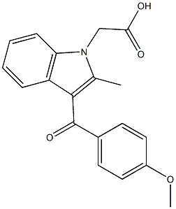 3-(4-Methoxybenzoyl)-2-methyl-1H-indole-1-acetic acid Structure