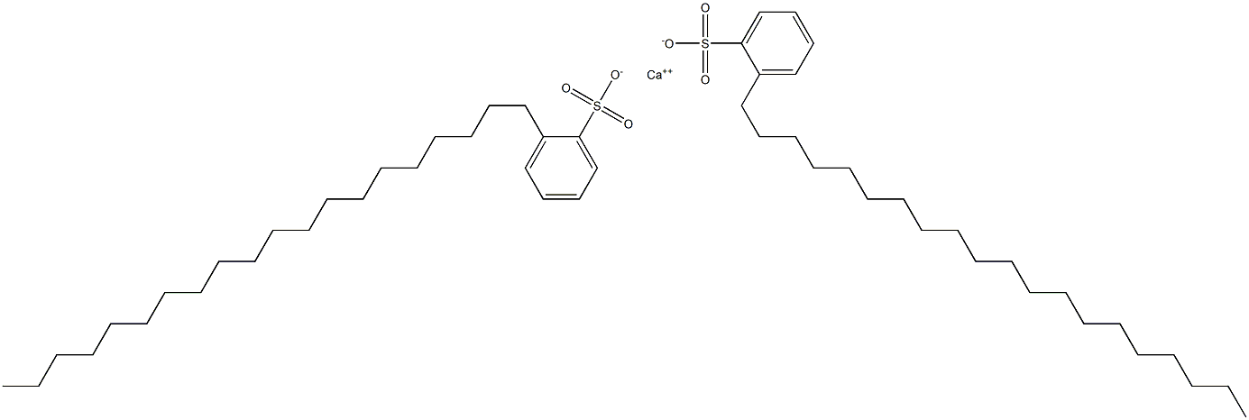 Bis(2-icosylbenzenesulfonic acid)calcium salt Struktur