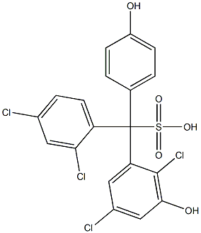 (2,4-Dichlorophenyl)(2,5-dichloro-3-hydroxyphenyl)(4-hydroxyphenyl)methanesulfonic acid