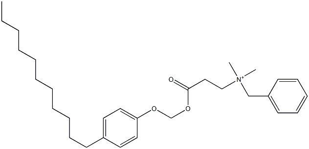 N,N-Dimethyl-N-benzyl-N-[2-[[(4-undecylphenyloxy)methyl]oxycarbonyl]ethyl]aminium Structure