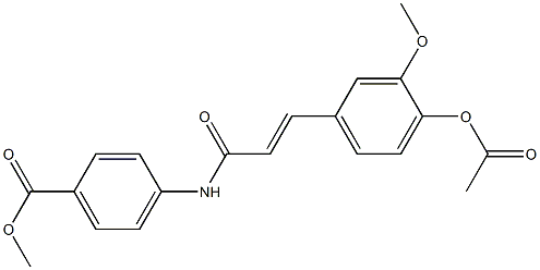 4-[[3-(3-Methoxy-4-acetoxyphenyl)-1-oxo-2-propenyl]amino]benzoic acid methyl ester|