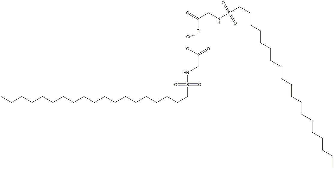 Bis(N-nonadecylsulfonylglycine)calcium salt Struktur