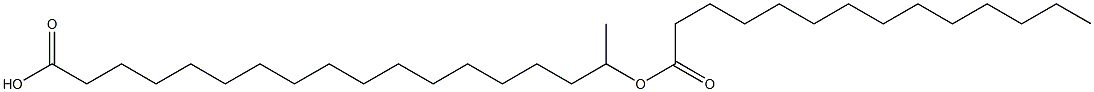 17-Tetradecanoyloxyoctadecanoic acid Structure