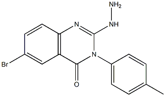 2-Hydrazino-3-(4-methylphenyl)-6-bromoquinazolin-4(3H)-one Structure