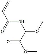 2-(Acryloylamino)-2-methoxyacetic acid methyl ester,,结构式