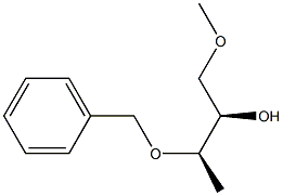 (2R,3R)-1-メトキシ-3-(ベンジルオキシ)ブタン-2-オール 化学構造式