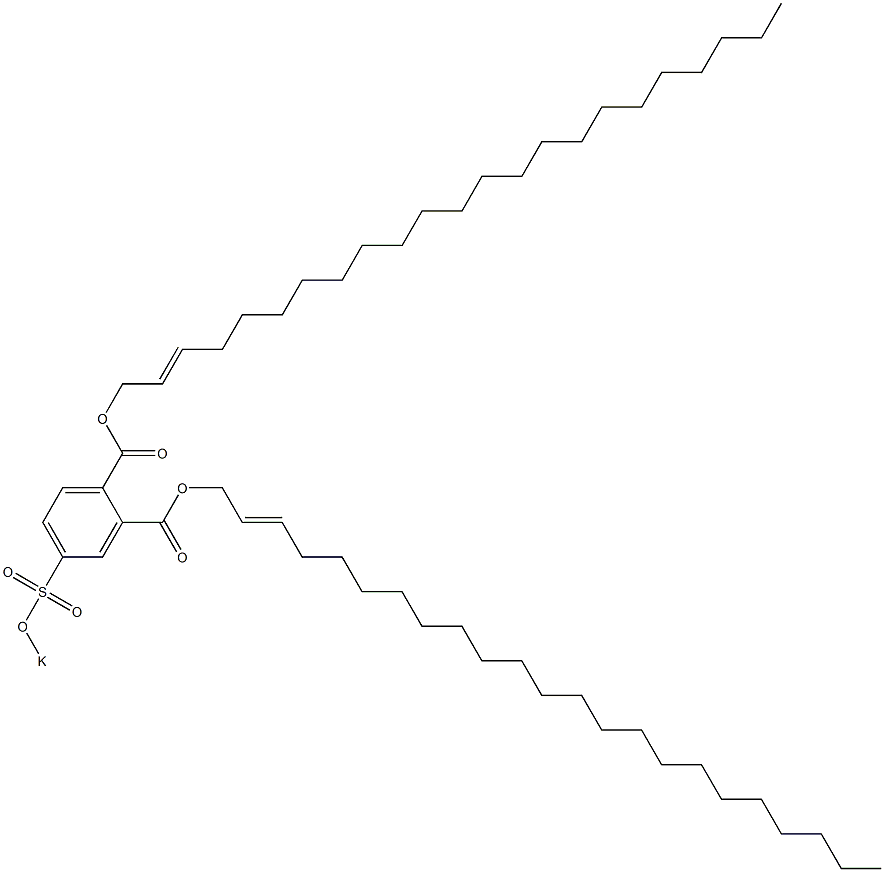 4-(Potassiosulfo)phthalic acid di(2-tricosenyl) ester