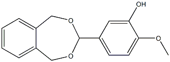 1,5-Dihydro-3-(3-hydroxy-4-methoxyphenyl)-2,4-benzodioxepin Structure