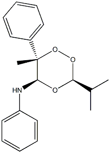 (3S,5R,6S)-3-Isopropyl-5-(phenylamino)-6-methyl-6-phenyl-1,2,4-trioxane