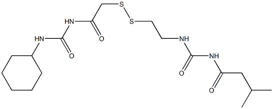 1-(3-Methylbutyryl)-3-[2-[[(3-cyclohexylureido)carbonylmethyl]dithio]ethyl]urea