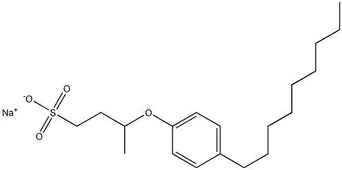 3-(4-Nonylphenoxy)butane-1-sulfonic acid sodium salt Structure