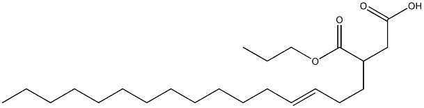 3-(3-Hexadecenyl)succinic acid 1-hydrogen 4-propyl ester Struktur