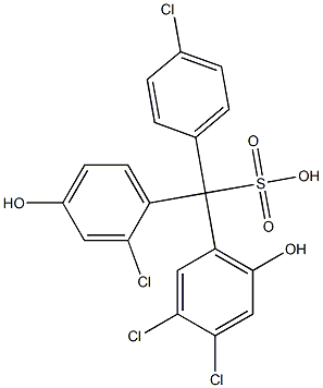  (4-Chlorophenyl)(2-chloro-4-hydroxyphenyl)(3,4-dichloro-6-hydroxyphenyl)methanesulfonic acid