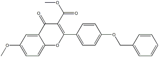 6-Methoxy-2-[4-benzyloxyphenyl]-4-oxo-4H-1-benzopyran-3-carboxylic acid methyl ester