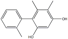 5,6-Dimethyl-4-(2-methylphenyl)benzene-1,3-diol,,结构式