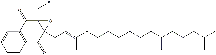 1a,7a-Dihydro-1a-[(2E)-3,7,11,15-tetramethyl-2-hexadecenyl]-7a-fluoromethylnaphth[2,3-b]oxirene-2,7-dione|
