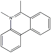 5,6-ジメチルフェナントリジン-5-イウム 化学構造式