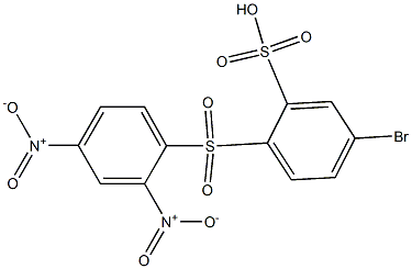 5-Bromo-2-[(2,4-dinitrophenyl)sulfonyl]benzenesulfonic acid