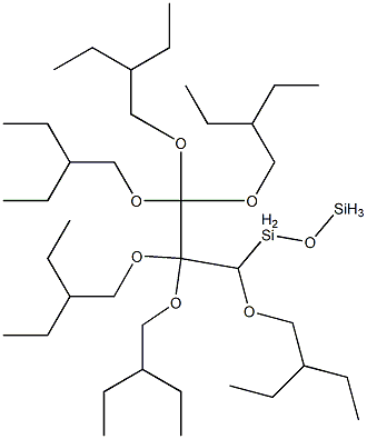ヘキサ(2-エチルブトキシ)プロパンジシロキサン 化学構造式