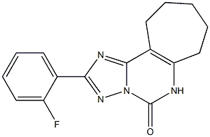  2-(2-Fluorophenyl)-5,6,7,8,9,10-hexahydro-4H-1,3,3a,5-tetraazacyclohept[e]inden-4-one