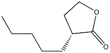 (R)-3-ペンチルジヒドロフラン-2(3H)-オン 化学構造式
