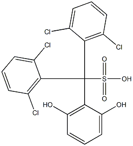 Bis(2,6-dichlorophenyl)(2,6-dihydroxyphenyl)methanesulfonic acid