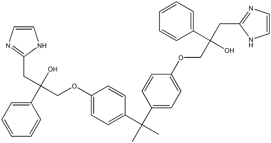  Bisphenol A bis[3-(2-phenyl)imidazolyl-2-hydroxypropyl] ether